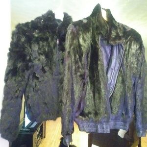 Two fur coats, his & her coats.